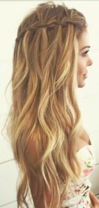pelo largo trenzas